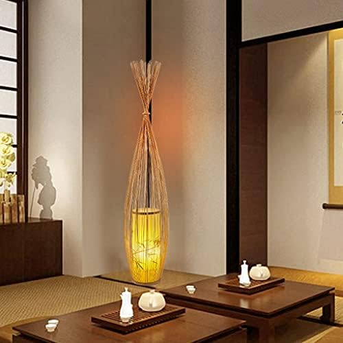 BHVXW Lâmpada de piso Sala de estar de cabeceira Zen Retro Moda de moda criativa Luz ambiente decorativa