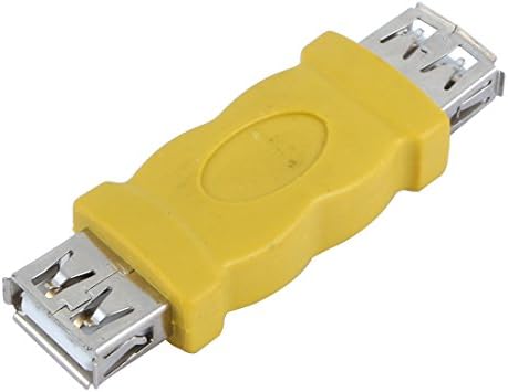 UXCELL Wireless USB 2.0 Double Female Connector Amarelo