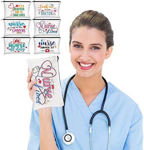 36 PCS Gretos da semana de enfermagem Presentes em massa Presentes de apreciação para mulher enfermeira Bolsa de maquiagem