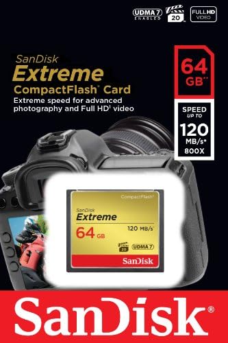 B00EZE6V50 Sandisk Extreme 64 GB Compact Flash Memory Card