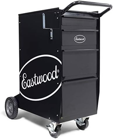 O carrinho de soldagem para a caixa de ferramentas Eastwood mantém até 300 lbs 4 gavetas seguram até 120cf garrafa