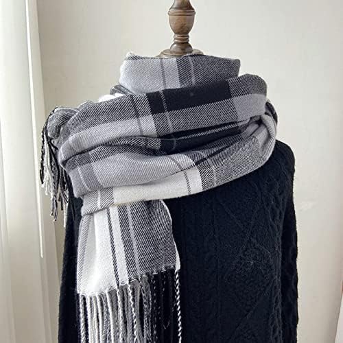 Lenço lenço lenço mulheres cair lenço de inverno lenço clássico quente macio e amplo enrolar lenços de xale lenço retângulo