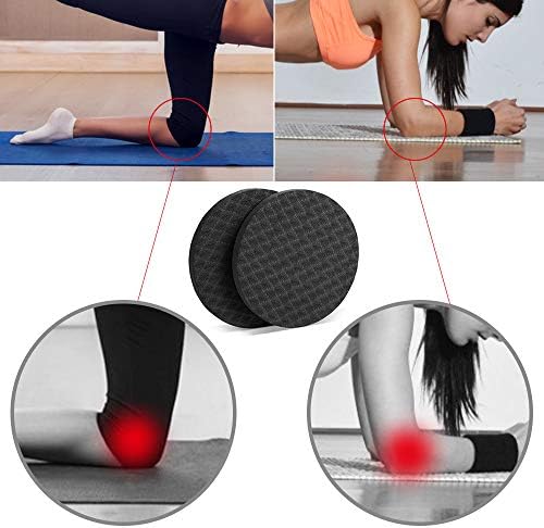 Yaikoai 1 par de ioga suporte de cotovelo redondo almofada anti-limpeza de fitness Anti-deslizamento tapetes portáteis Proteção de pulso Esporte Planght plang de suporte