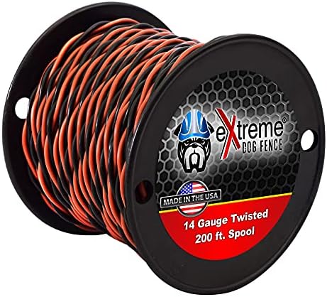 Roll de 200 pés 14 Beda para uso profissional Twisted Dog Fence Wire - Compatível com todas as marcas