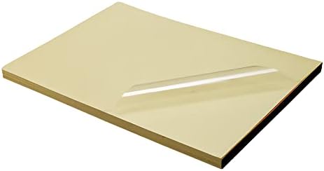 Papel de adesivo de vinil clear imprimível - 50 folhas auto -adesivas transparentes - adesivos de etiqueta personalizados em branco