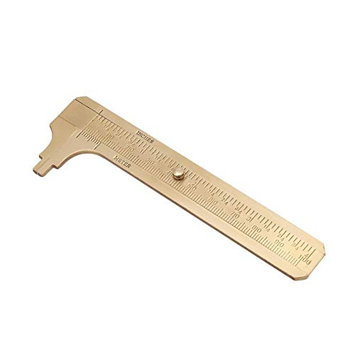 Pinça maxmartt vernier, bronze sliding de pinça vernier régua de medição da ferramenta de medição de escalas duplas mm/polegadas