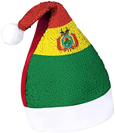 Bolívia Flag lantejas chapéus de natal santa natal chapéu para adultos Merry Xmas Festa Fantas Bennie Cap