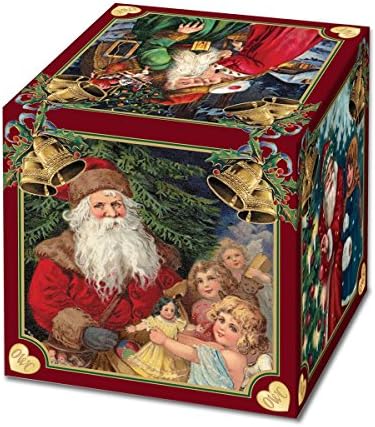 Ornamento de vidro de Natal do Velho Mundo com gancho S e caixa de presente, coleção de bebês