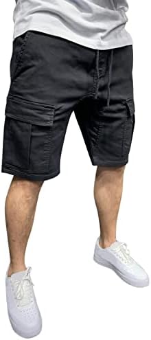 Sezcxlgg masculino atlético shorts sólidos calça -calça machos shorts shorts shorts de carga calça as calças de traço de verão treino casual