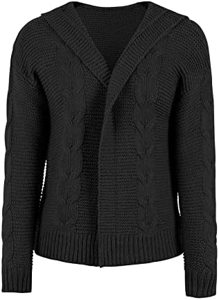 Sorto moderno de inverno Home feminino com capuz de manga comprida suéter sem gola macia jersey suéter de camisola sólida feminina