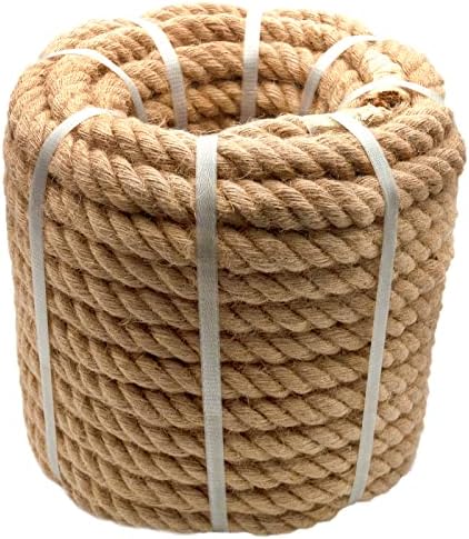 Corda de juta natural de juí -te de jude torceu a corda de manila para redes, balanços, grades de barcos.