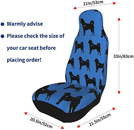 Shiba inu cão silhouette2 tampa de assento de carro capa de almofada de assento de carro, adequado para carro/SUV/caminhão/van,