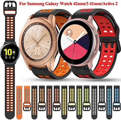 Czke 20mm Smart Watch tiras para o Samsung Galaxy Active 2 40 44/3 41mm Banda Sport Wrist Watch4 40 44mm Classic 42 46mm Correa