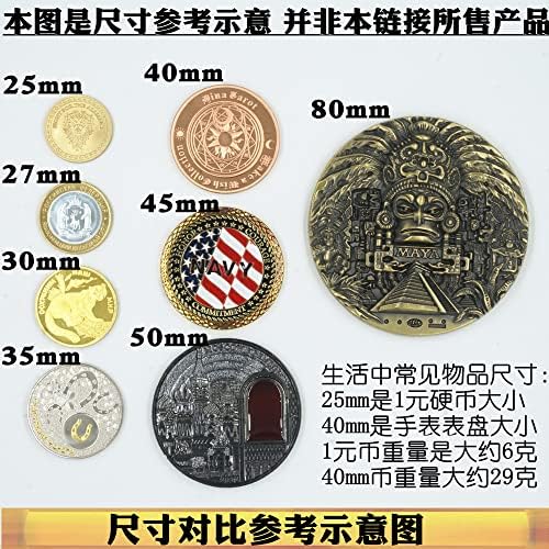 Moeda estrangeira American Thor Power Comemorativo Coin 24K Coin Coin American Spirit Coin Power