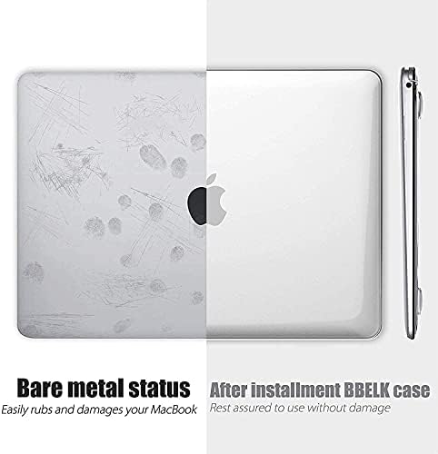 B Belk Compatível com MacBook Pro 16 polegadas CASO 2020 2019 Lançamento A2141, Lapto de laptop de plástico transparente