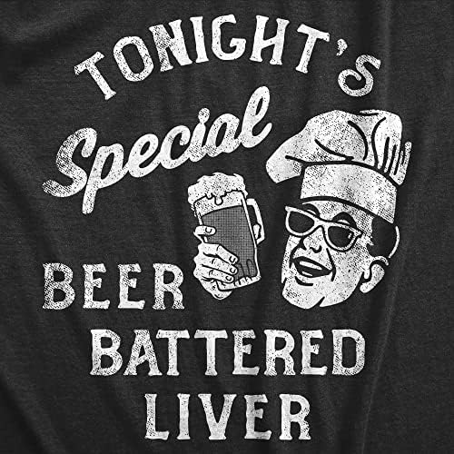 Homens hoje à noite, cerveja especial agregada camiseta de fígado