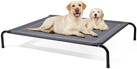 Cama de cachorro elevada com eterish para cães pequenos, médios, grandes e animais de estimação, cama de cachorro