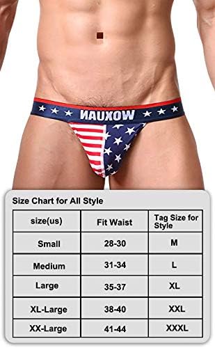 Roupa íntima de Evankin Men, bandeira americana de cuecas de boxers sexy americanos