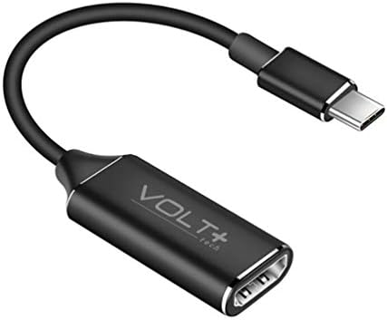 Volt Plus Tech HDMI 4K Kit USB-C funciona para o adaptador profissional Samsung Galaxy A8+ com saída digital completa 2160p, 60Hz!