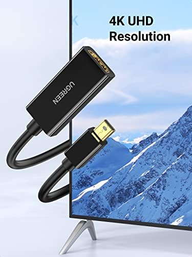 UGREEN Mini DisplayPort para adaptador HDMI Thunderbolt 2.0 4K Mini DP para Cabô Adaptador HDMI Compatível com MacBook Pro MacBook Air Surface Book Pro 3 4 5 ThinkPad Google Pixel Chromebook