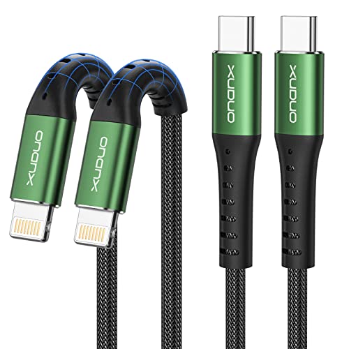 XUDUO USB C para iPhone Cable 3ft 2pack Comptible com iPhone 14 Plus 14 13 12 Pro Max