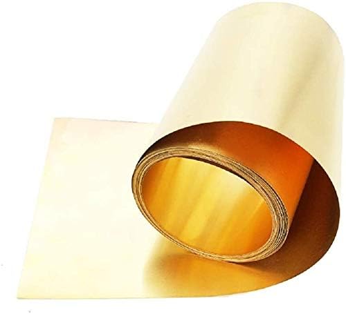 Metal Cobper Foil Brass Metal Placa de folha fina, largura: 50mm para artesanato fazendo lição de casa DIY, muitos tamanhos,