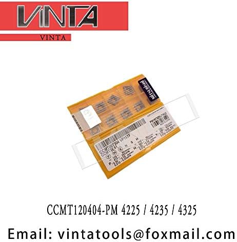 FINCOS CCMT120404-PM 4225 / CCMT120404-PM 4235 / CCMT120404-PM 4325 Inserções de torneamento de carboneto CNC-: CCMT120404-PM