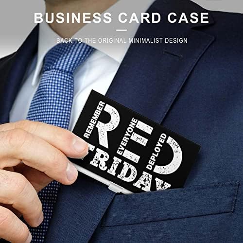 Lembre-se de todos que implantaram Red Friday-06 Funny Business Id Name Card Titulares de protetores Organizador de caixa de proteção
