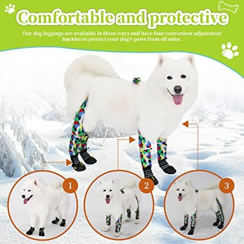 BestZone Botas de cachorro sapatos impermeáveis ​​para cães com faixas reflexivas Anti-deslizamento Anti-deslizamento