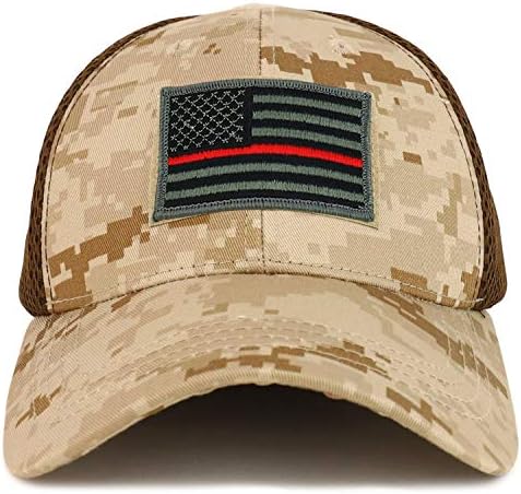 Armycrew USA FLAND FINO RED LINHA TAPELAÇÃO TACELAÇÃO CAP MESH Air Mesh Flex