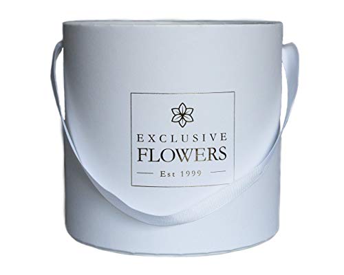 Caixa de presente Round Luxury Flower Box Decoração de casamento feita à luz na Europa 3 tamanhos 4 cores disponíveis ExclusiveFlowers