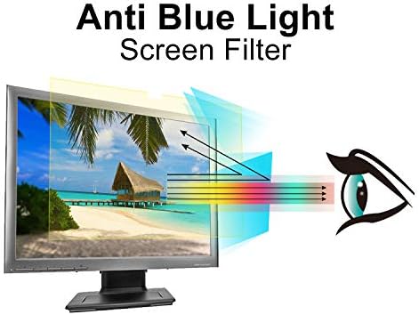 Filtro de tela leve anti -azul pavoscreen para monitores de computador de 23 polegadas, alívio tensão ocular ajudam