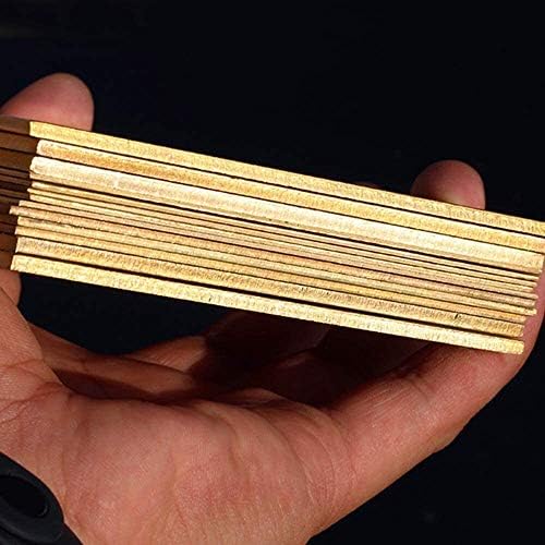 Folha de latão Huilun para fazer acabamento não polido 100x300mm/4x11. 8 polegadas de espessura: placas de latão de 0,8 mm/0,03 polegadas
