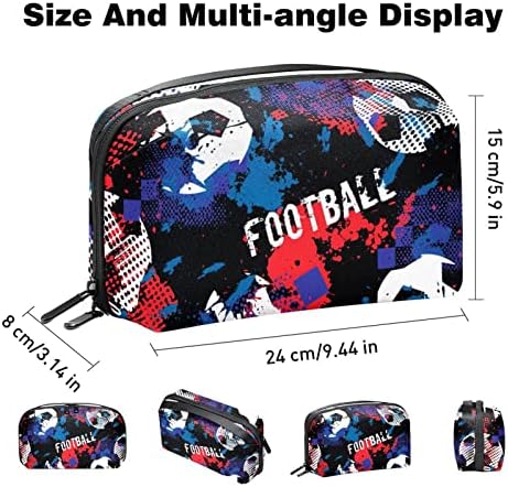 Bolsa de organizador eletrônico portátil bolsa bolsa de futebol de futebol saco de armazenamento de cabo para discos rígidos,