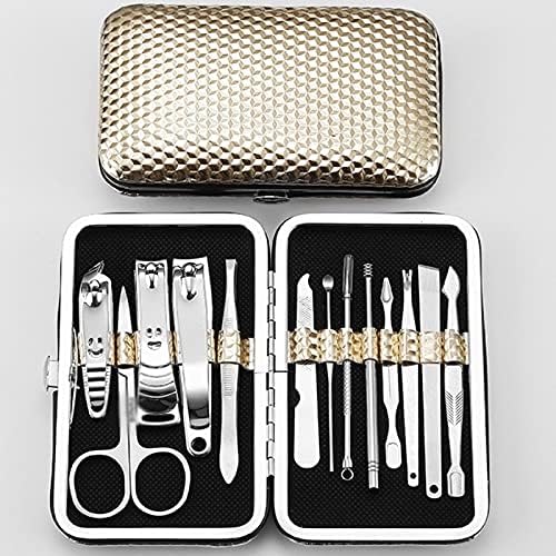 N/A 13pcs/conjunto multifuncional aço inoxidável Clippers de unhas Definir ferramenta de beleza tesoura de unhas Clipper Manicure