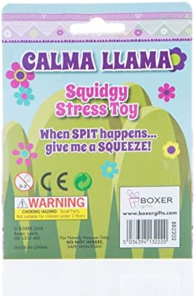 Boxer Gifts Calma Llama Toy Stress | Presente divertido para amantes de animais e lhama | Aniversário, Natal, escritório, presente