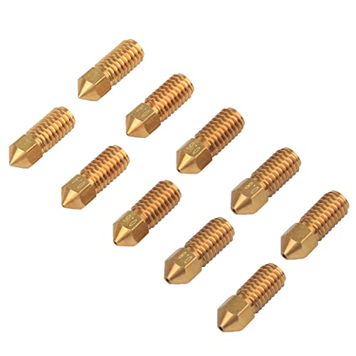 Tipas de extrusores de bico de bronze de impressão 3D do Enomaker para Ankermake M5 0,2,0,4,0,6,0,8,1,0 mm