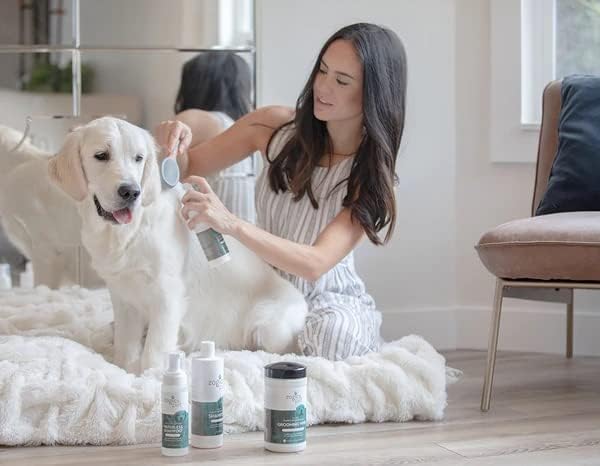 Zogics Shampoo de cachorro-xampu de estimação suave e desodorizante com aveia orgânica e aloe, shampoo hipoalergênico para cães com