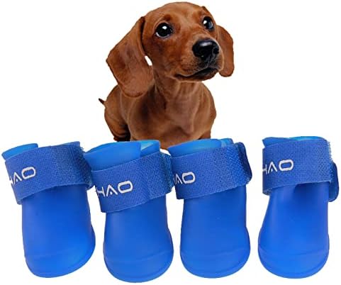 7 cores disponíveis, botas de chuva para cães para cães grandes pequenos, tamanho S a 2xl, sapatos de cachorro à prova d'água