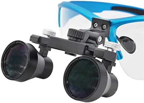 Lupa binocular de Ylyajy 2.5x Lupa dental com óculos leves de longa distância de trabalho de trabalho Proteção