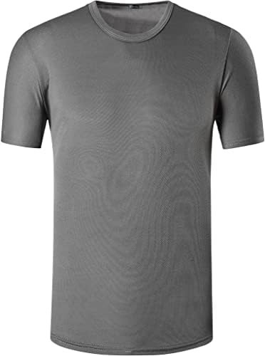 Jeansian masculino 3 pacotes atléticos de manga curta de manga curta T-shirt camisetas camiseta camiseta camiseta tênis boliche de golfe