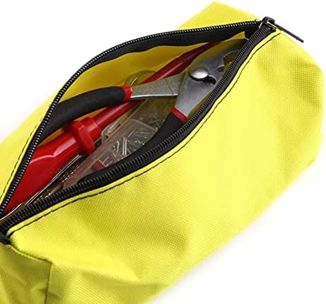 Bolsa de zíper da bolsa de ferramentas de tela, bolsas de armazenamento de armazenamento de armazenamento utilidade de fundo