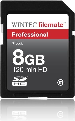 8GB CLASSE 10 CARTÃO DE MEMÓRIA DE VELOCIDADE DE HIGH SDHC Para câmeras Sony Nex-7 Nex-5N. Perfeito para filmagens e filmagens contínuas