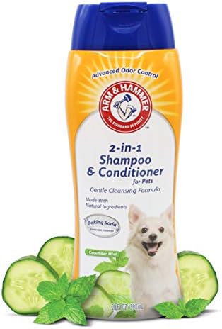 Arm & Hammer para animais de estimação 2-em-1 Shampoo e condicionador para cães | Shampoo e condicionador de cachorro em um