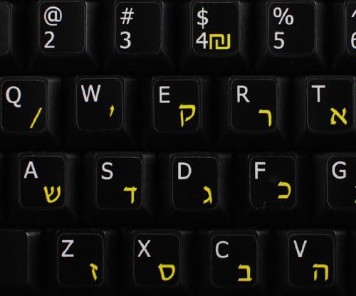 Adesivos de teclado não transparentes em inglês-inglês