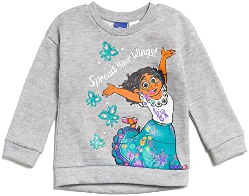 Disney Encanto Mirabel Girls Pullover Sweatshirt e calça colocam criança para garoto grande