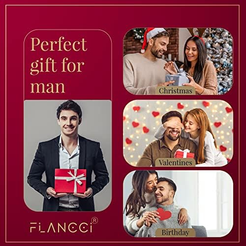 Carteira de Airtag Flancci para homens, carteira de bolso frontal de fibra de carbono minimalista com clipe de dinheiro, carteira