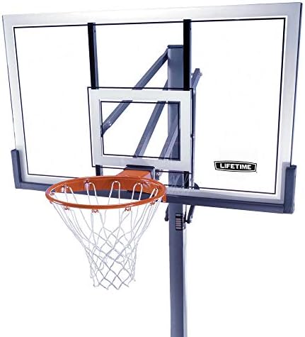 Lifetime 78888 Sistema de basquete de elevador elétrico no solo, 54 polegadas