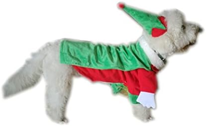 Visky Pet Papai Noel Traje Christmas Cltohes Dog Casaco de inverno-S