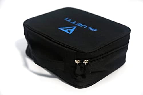 Bluetti Caso de transporte 9.4 * 7.4 * 3,9in, bolsa de bolsa de banco de energia Bolsa de cabo USB para cabo, cordão, carregador, telefone, fone de ouvido preto